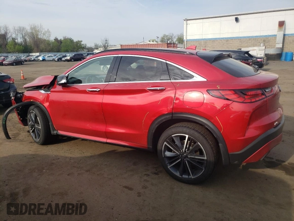 2023 Infiniti QX55 Sensory with VIN 3PCAJ5LR0PF114889, listed as a Copart auction lot 54241355 with 32,363 mi miles and Salvage Title. Bid and sale history available at DreamBid. Image 2.