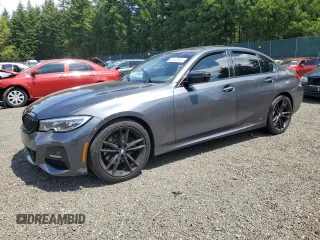 2021 BMW 3 Series 330i xDrive with VIN 3MW5R7J02M8B99130, listed as a Copart auction lot 62520305 with 37,719 mi miles and Salvage title. Bid and sale history available at DreamBid. Image 1.