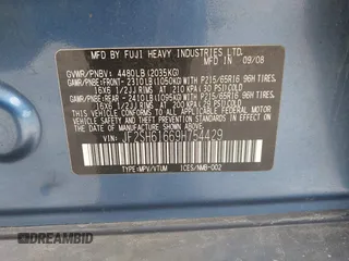 2009 Subaru Forester X with VIN JF2SH61669H754429, listed as a IAAI auction lot 42409393 with 160,057 mi miles and . Bid and sale history available at DreamBid. Image 9.