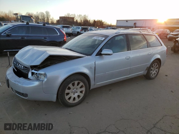 2002 Audi A6 with VIN WAUVT64B82N033732, listed as a Copart auction lot 41404115 with 44,531 mi miles and Salvage Title. Bid and sale history available at carsss.com. Image 1.