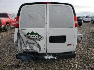 2007 GMC Savana Cargo Van with VIN 1GTFG15X671172541, listed as a Copart auction lot 86310954 with 163,795 mi miles and Salvage Title. Bid and sale history available at carsss.com. Image 6.