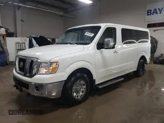 2017 Nissan NV SL z VIN 5BZAF0AAXHN851456, wystawiony jako Copart lot #88869355 z przebiegiem 91 402 mil mil oraz Szkoda całkowita • Salvage title. Historia ofert i sprzedaży dostępna na DreamBid. Obrazek 1.