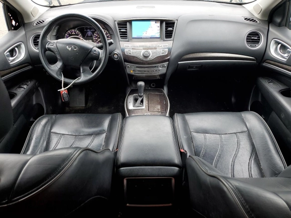 2015 Infiniti QX60 with VIN 5N1AL0MM6FC559628, listed as a Copart auction lot 60128485 with 157,196 mi miles and Salvage title. Bid and sale history available at DreamBid. Image 8.