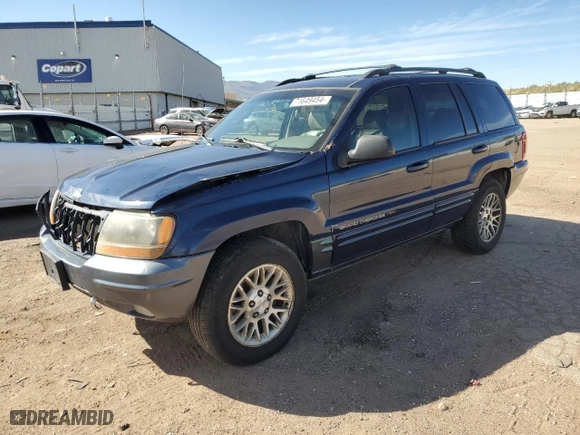 2004 Jeep Grand Cherokee Limited with VIN 1J4GW58S54C166433, listed as a Copart auction lot 71649454 with 174,603 mi miles and Salvage Title. Bid and sale history available at carsss.com. Image 1.