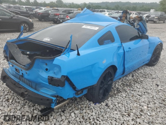 2014 Ford Mustang GT with VIN 1ZVBP8CF7E5214624, listed as a Copart auction lot 59278035 with Not provided miles and Salvage title. Bid and sale history available at DreamBid. Image 3.