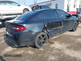 2015 Dodge Dart SXT with VIN 1C3CDFBB4FD180656, listed as a IAAI auction lot 41504520 with 105,525 mi miles. Bid and sale history available at carsss.com. Image 4.