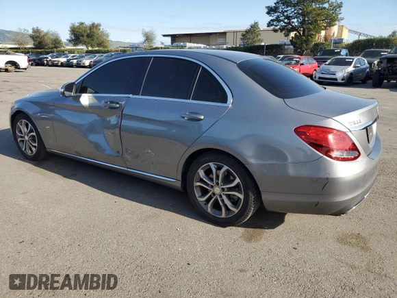 2015 Mercedes-Benz C-Class C 300 with VIN 55SWF4JB3FU069404, listed as a Copart auction lot 48879805 with 167,870 mi miles and Salvage Title. Bid and sale history available at carsss.com. Image 2.