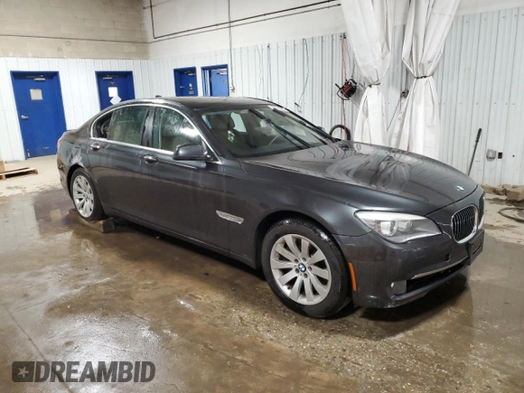 2011 BMW 7 Series 750i xDrive with VIN WBAKC6C51BC394293, listed as a Copart auction lot 55119865 with Not provided miles and Salvage title. Bid and sale history available at DreamBid. Image 4.