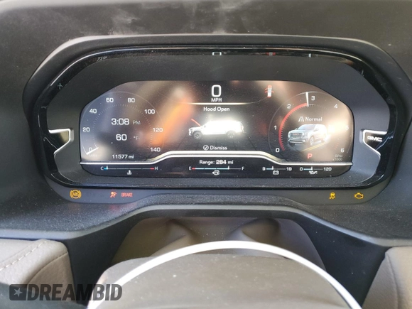 2023 GMC Yukon XL Denali with VIN 1GKS2JKL4PR349768, listed as a Copart auction lot 46332795 with 11,577 mi miles and Salvage Title. Bid and sale history available at DreamBid. Image 9.