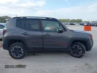 2017 Jeep Renegade Deserthawk with VIN ZACCJBCB2HPF51653, listed as a IAAI auction lot 41994419 with 115,444 mi miles and . Bid and sale history available at DreamBid. Image 13.