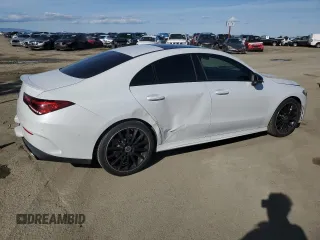 2020 Mercedes-Benz CLA 250 with VIN WDD5J4GB8LN062535, listed as a Copart auction lot 49666095 with 60,088 mi miles and Salvage Title. Bid and sale history available at DreamBid. Image 3.
