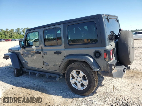 2018 Jeep Wrangler Unlimited Sport S with VIN 1C4HJXDG8JW227693, listed as a Copart auction lot 56694565 with 134,638 mi miles and Salvage title. Bid and sale history available at DreamBid. Image 2.
