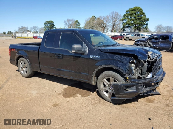 2018 Ford F-150 XL with VIN 1FTFX1E59JKD31469, listed as a Copart auction lot 45917325 with 144,824 mi miles and Salvage Title. Bid and sale history available at carsss.com. Image 4.