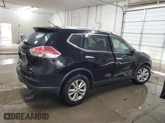 2014 Nissan Rogue SV with VIN 5N1AT2MT3EC838312, listed as a Copart auction lot 54681925 with 137,174 mi miles and Salvage Title. Bid and sale history available at DreamBid. Image 3.