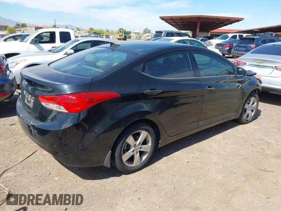 2013 Hyundai Elantra Limited with VIN KMHDH4AE6DU920835, listed as a IAAI auction lot 42084200 with 130,813 mi miles. Bid and sale history available at carsss.com. Image 4.