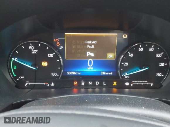 2022 Ford Escape SE Hybrid with VIN 1FMCU9BZ8NUB45669, listed as a IAAI auction lot 41258018 with 53,896 mi miles and . Bid and sale history available at carsss.com. Image 7.