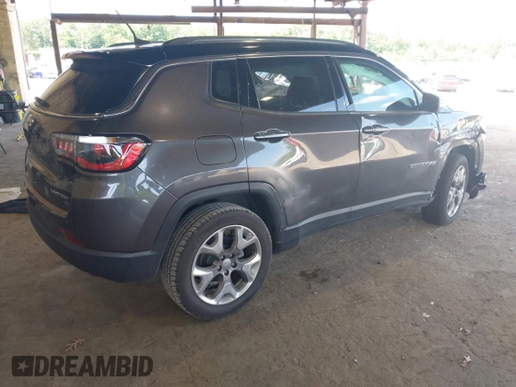 2019 Jeep Compass High Altitude z VIN 3C4NJDCB0KT741990, wystawiony jako IAAI lot #42566781 z przebiegiem 61 041 mil mil oraz . Historia ofert i sprzedaży dostępna na DreamBid. Obrazek 4.