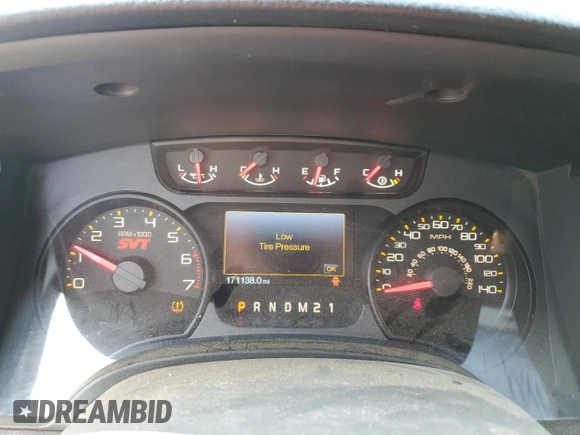 2014 Ford F-150 SVT Raptor with VIN 1FTFW1R64EFA49681, listed as a Copart auction lot 45182225 with 171,138 mi miles and Salvage Title. Bid and sale history available at carsss.com. Image 9.