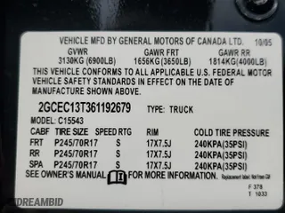 2006 Chevrolet Silverado 1500 LT1 with VIN 2GCEC13T361192679, listed as a Copart auction lot 46678595 with 204,718 mi miles and Salvage Title. Bid and sale history available at carsss.com. Image 13.