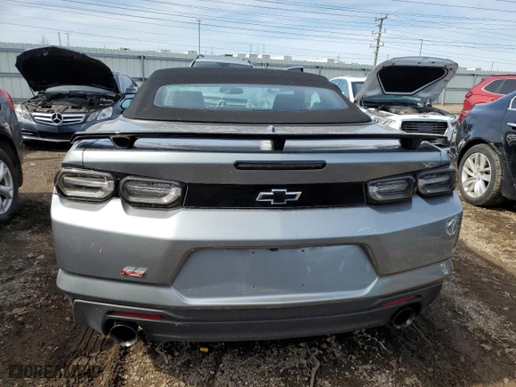 2023 Chevrolet Camaro 2LT with VIN 1G1FD3DS0P0140337, listed as a Copart auction lot 48287125 with 19,535 mi miles and Salvage Title. Bid and sale history available at carsss.com. Image 6.