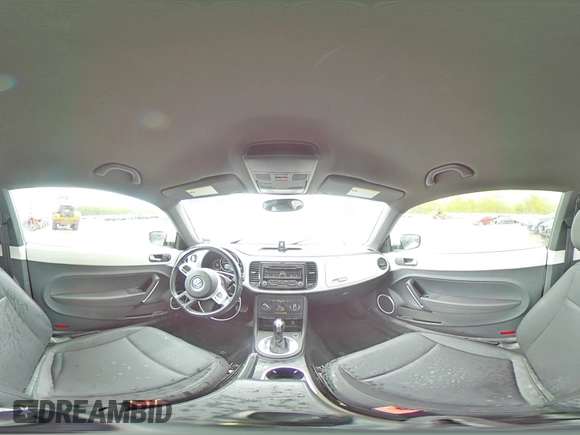 2014 Volkswagen Beetle 2.5L w/Sun with VIN 3VWJP7AT9EM602575, listed as a Copart auction lot 55383965 with 130,525 mi miles and Salvage Title. Bid and sale history available at DreamBid. Image 14.