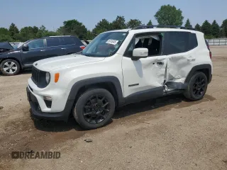 2020 Jeep Renegade Latitude with VIN ZACNJABB2LPL25025, listed as a Copart auction lot 59745345 with 76,988 mi miles and Non repairable. Bid and sale history available at DreamBid. Image 1.