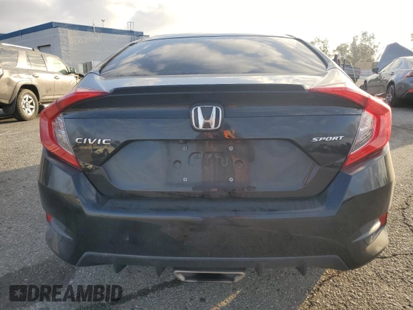 2021 Honda Civic Sport with VIN 2HGFC2F81MH537604, listed as a Copart auction lot 50771195 with 84,500 mi miles and Salvage Title. Bid and sale history available at DreamBid. Image 6.