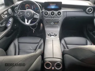2021 Mercedes-Benz C 300 with VIN W1KWF8EB5MR652329, listed as a Copart auction lot 45232195 with 45,570 mi miles and Salvage Title. Bid and sale history available at carsss.com. Image 8.