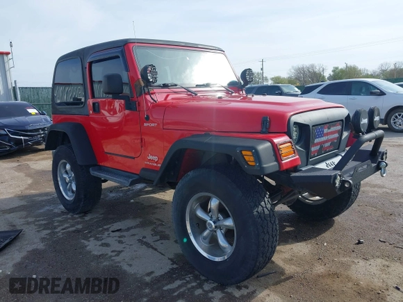 2004 Jeep Wrangler Sport with VIN 1J4FA49S54P744171, listed as a IAAI auction lot 41974657 with 173,230 mi miles. Bid and sale history available at carsss.com. Image 1.