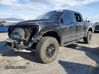 2024 Ford F-150 Raptor with VIN 1FTFW1RG3RFB11151, listed as a Copart auction lot 42825835 with 8,270 mi miles and Salvage Title. Bid and sale history available at carsss.com. Image 1.