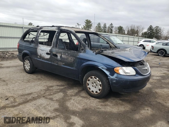 2002 Chrysler Town & Country eL with VIN 2C4GP34352R622666, listed as a Copart auction lot 47945585 with Not Provided miles and Salvage Title. Bid and sale history available at carsss.com. Image 4.