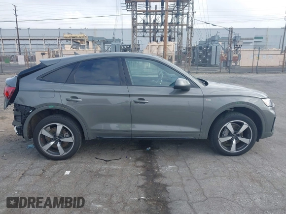 2023 Audi Q5 Sportback S line Premium Plus with VIN WA15AAFY2P2186641, listed as a IAAI auction lot 42111269 with 33,705 mi miles and . Bid and sale history available at DreamBid. Image 14.
