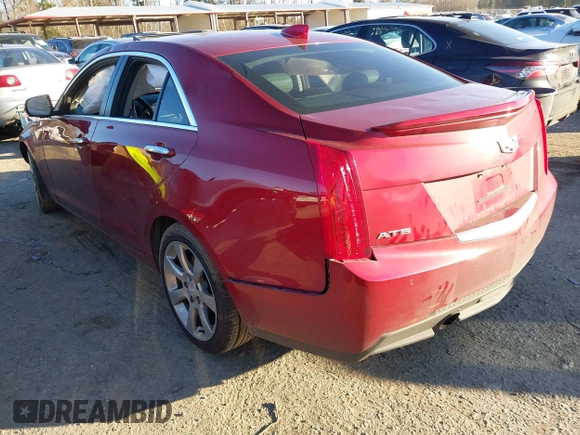 2015 Cadillac ATS Sedan Luxury RWD with VIN 1G6AB5RA9F0121967, listed as a IAAI auction lot 41557208 with 65,122 mi miles. Bid and sale history available at carsss.com. Image 3.