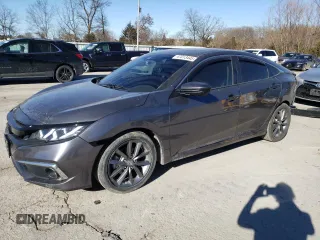 2019 Honda Civic EX z VIN JHMFC1F35KX013232, wystawiony jako Copart lot #47013445 z przebiegiem 66 714 mil mil oraz Szkoda całkowita • Salvage title. Historia ofert i sprzedaży dostępna na DreamBid. Obrazek 1.