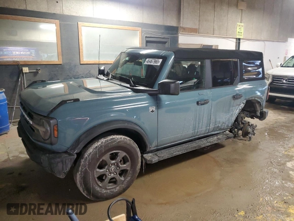 2022 Ford Bronco with VIN 1FMEE5BP4NLA81293, listed as a Copart auction lot 46467965 with Not provided miles and Salvage title. Bid and sale history available at DreamBid. Image 1.