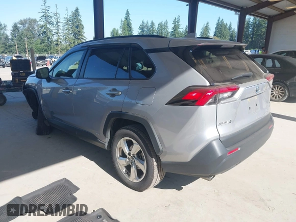 2021 Toyota RAV4 Hybrid LE with VIN JTMB6RFV1MD021212, listed as a IAAI auction lot 42770099 with 39,455 mi miles and . Bid and sale history available at DreamBid. Image 3.