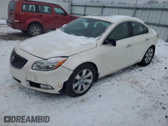 2013 Buick Regal Turbo Premium 2 z VIN 2G4GT5GV3D9243684, wystawiony jako Copart lot #80616114 z przebiegiem 149 174 mil mil oraz Szkoda całkowita • Salvage title. Historia ofert i sprzedaży dostępna na DreamBid. Obrazek 1.
