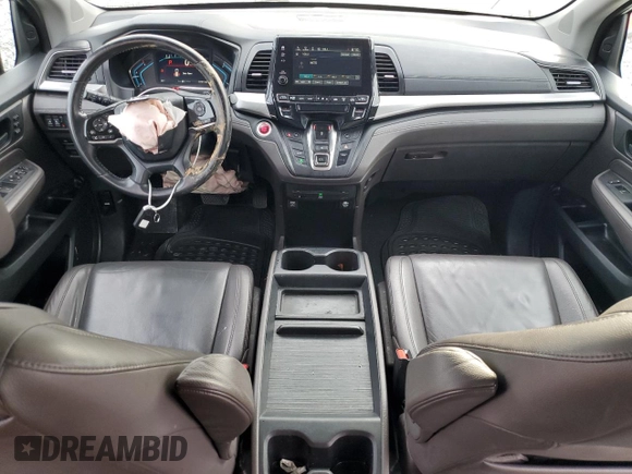 2019 Honda Odyssey EX-L with VIN 5FNRL6H72KB014960, listed as a Copart auction lot 48701035 with 131,921 mi miles and Salvage Title. Bid and sale history available at carsss.com. Image 8.