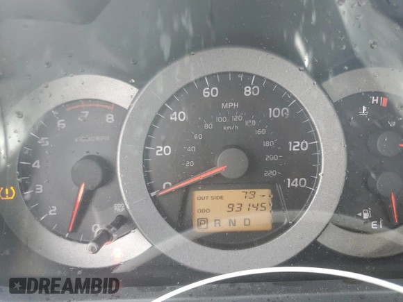2008 Toyota RAV4 Sport with VIN JTMBD32V786088321, listed as a Copart auction lot 57998825 with 93,145 mi miles and Salvage title. Bid and sale history available at DreamBid. Image 9.