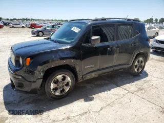 2017 Jeep Renegade Sport z VIN ZACCJAAB0HPE83379, wystawiony jako Copart lot #56929755 z przebiegiem 180 942 mil mil oraz Szkoda całkowita • Salvage title. Historia ofert i sprzedaży dostępna na DreamBid. Obrazek 1.