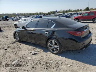 2020 Infiniti Q50 3.0t SPORT with VIN JN1EV7AP9LM203609, listed as a Copart auction lot 75878434 with 22,095 mi miles and Salvage Title. Bid and sale history available at carsss.com. Image 2.