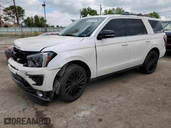2019 Ford Expedition Limited with VIN 1FMJU2ATXKEA80924, listed as a Copart auction lot 56537255 with 111,046 mi miles and Salvage title. Bid and sale history available at DreamBid. Image 1.
