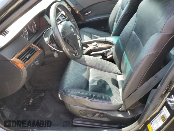 2007 BMW 5 Series 530xi with VIN WBANF73517CY17309, listed as a Copart auction lot 52692025 with 90,817 mi miles and Salvage title. Bid and sale history available at DreamBid. Image 7.