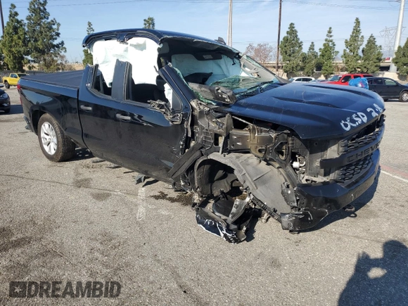 2021 Chevrolet Silverado 1500 Custom with VIN 1GCRWBEH2MZ192006, listed as a Copart auction lot 45451075 with Not Provided miles and Salvage Title. Bid and sale history available at DreamBid. Image 4.