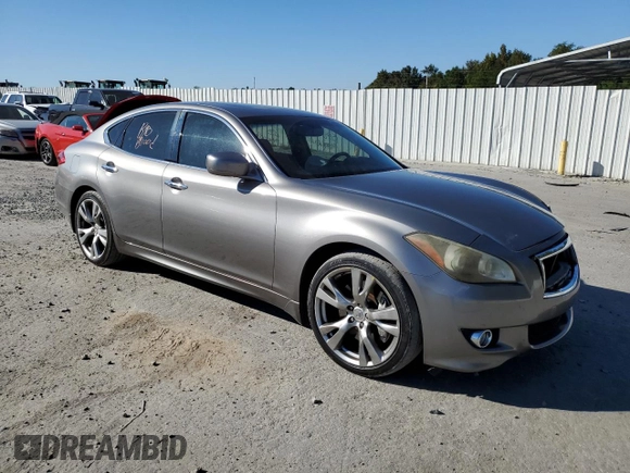 2011 Infiniti M37 with VIN JN1BY1AP5BM323817, listed as a Copart auction lot 76693374 with 111,578 mi miles and Salvage Title. Bid and sale history available at carsss.com. Image 4.