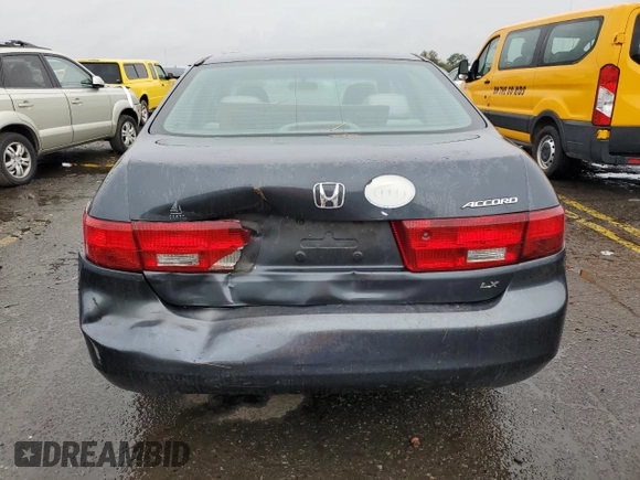 2005 Honda Accord LX with VIN 1HGCM56445A122954, listed as a Copart auction lot 73354334 with 109,368 mi miles and Salvage title. Bid and sale history available at DreamBid. Image 6.