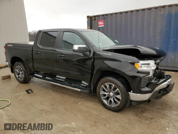 2023 Chevrolet Silverado 1500 LT with VIN 3GCPDDEK4PG180710, listed as a Copart auction lot 48954005 with 16,067 mi miles and Salvage Title. Bid and sale history available at carsss.com. Image 4.