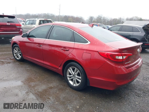 2015 Hyundai Sonata 2.4L SE with VIN 5NPE24AF7FH188232, listed as a IAAI auction lot 41811518 with 140,850 mi miles. Bid and sale history available at carsss.com. Image 3.