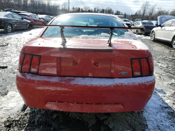 2002 Ford Mustang Standard with VIN 1FAFP40412F224903, listed as a Copart auction lot 89095635 with 0 mi miles and Salvage Title. Bid and sale history available at carsss.com. Image 6.