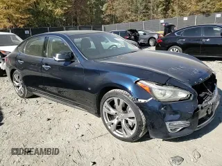 2018 Infiniti Q70 Luxe with VIN JN1BY1PR6JM370328, listed as a Copart auction lot 77170614 with 118,732 mi miles and Salvage title. Bid and sale history available at DreamBid. Image 11.